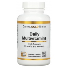  California Gold Nutrition Daily Multivitamins 60 